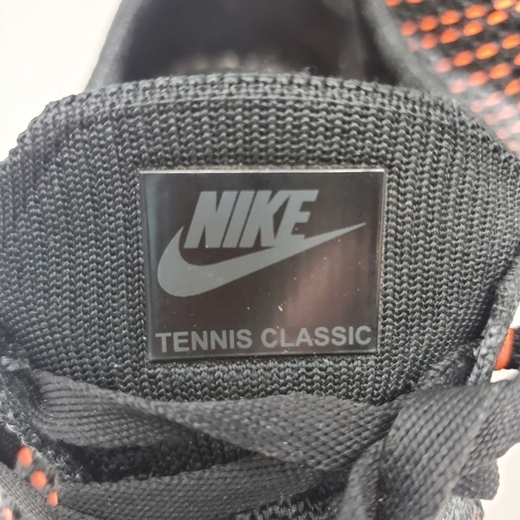 NIKE NIKECOURT TENNIS CLASSIC ULTRA FLYKNIT BLACK SNEAKERS SHOES WOMEN SIZE 10.5 - Picture 11 of 12
